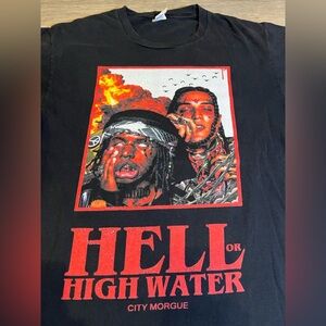 City Morgue Hell or High Water Band Tee Shirt Size Medium